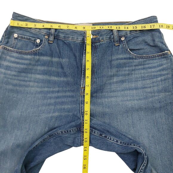 Everlane The Super Soft Straight Leg Jean Womens 33 Blue Organic Cotton Denim - Picture 8 of 12